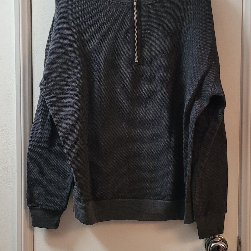Pullover Sweater With Back Functional Zipper Dtail - image 4